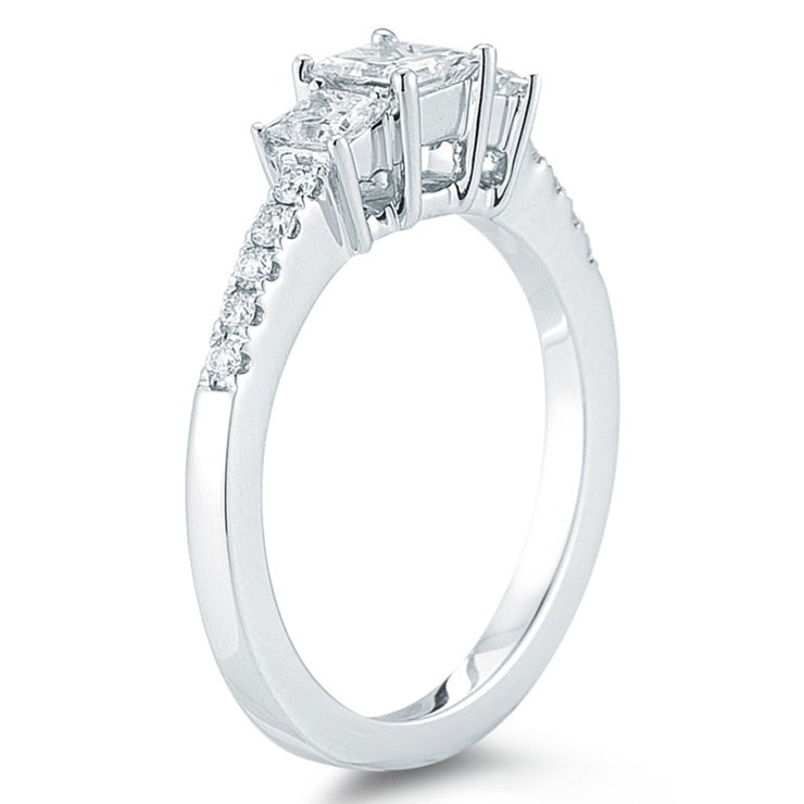 Costco diamond ring princess cut 1ctw size N, imported from the UK