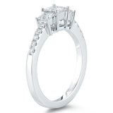 Costco diamond ring princess cut 1ctw size N, imported from the UK
