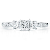 Costco diamond ring princess cut 1ctw size N, imported from the UK