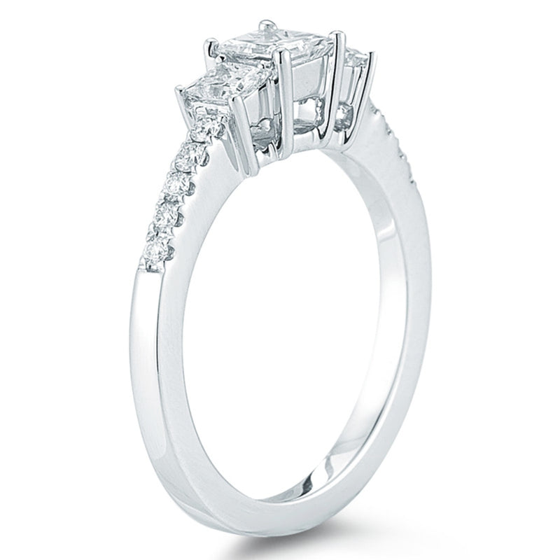 Costco diamond ring princess cut 1ctw size N, imported from the UK