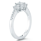 Costco diamond ring princess cut 1ctw size N, imported from the UK