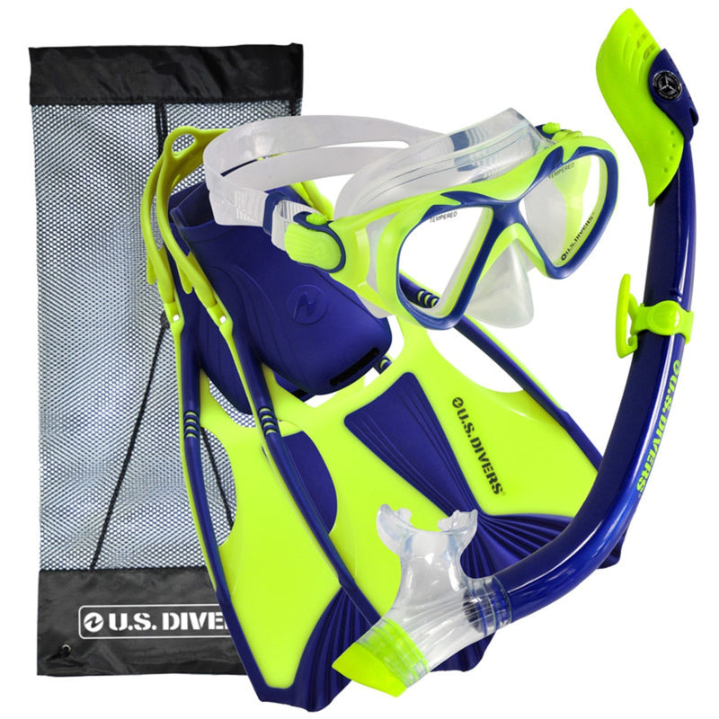US Divers youth snorkel set with mask, snorkel and fins, imported from the UK
