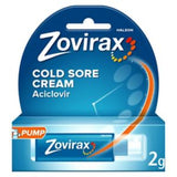 Zovirax Cold Sore Cream Aciclovir Pump 2g