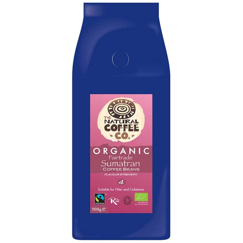 The Natural Coffee Co. Organic Sumatran Coffee 908g (British brand)