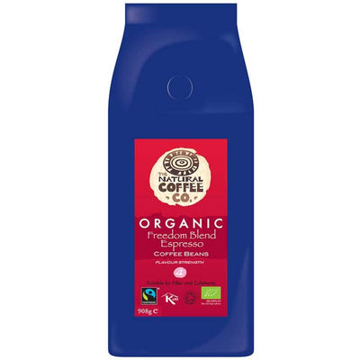 Costco UK The Natural Coffee Co. Organic Freedom Blend Whole Bean Coffee, 908g- Buy online at McGrocer