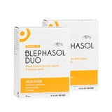 Thea Pharma Blephasol Duo eyelid hygiene solution with pads, 2 x 100ml & 100 pads - British product
