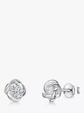 Jools by Jenny Brown cubic zirconia flower stud earrings, UK version