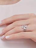 Bague à bulles Jools by Jenny Brown 5 zircones cubiques, version UK