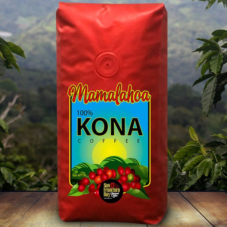 San Francisco Bay Mamalahoa 100 Hawaiian Kona Whole Bean Coffee 454g