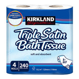 Kirkland Signature Triple Satin 3-ply toilet tissue 40 rolls - British product