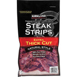 Costco UK Kirkland Signature Extra Thick Cut Steak Strips Beef Jerky 300g- Buy online at McGrocer