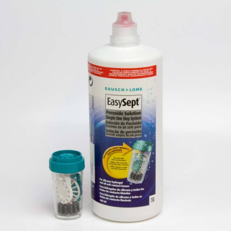 Bausch & Lomb EasySept Peroxide Solution 3 x 360ml - British product