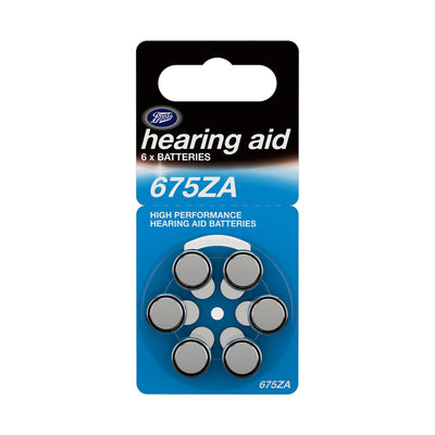 Boots Boots 675ZA Hearing Aid Battery Blue 6 Pack- Buy online at McGrocer