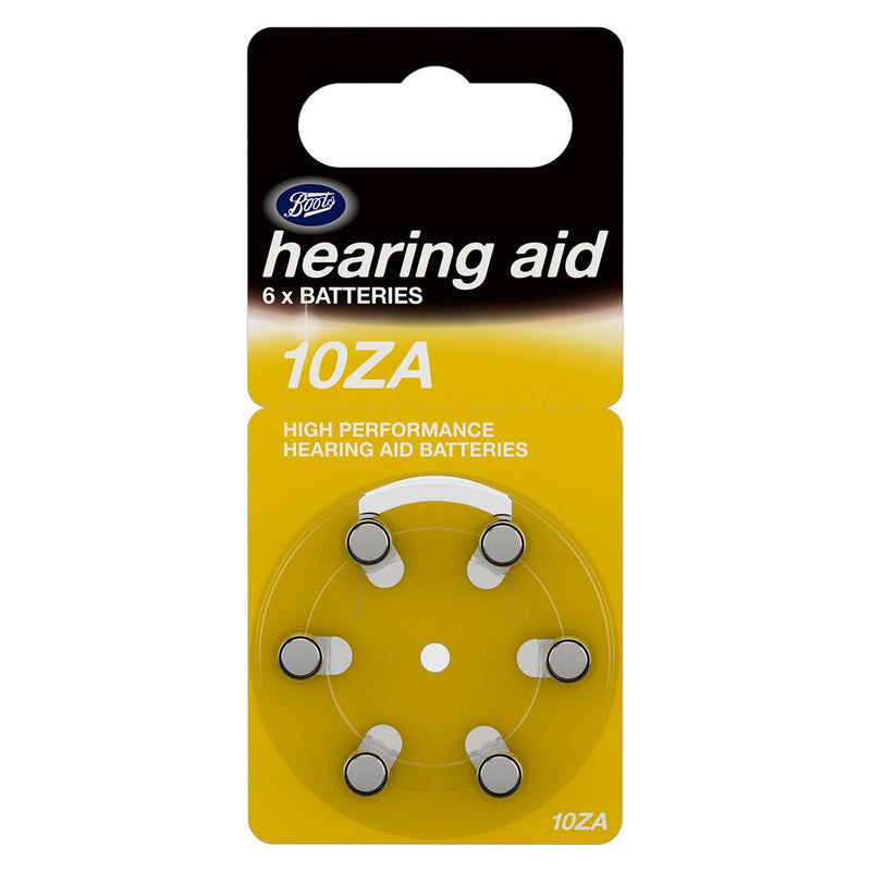 Boots hearing aid battery size 10 6 pack - British product