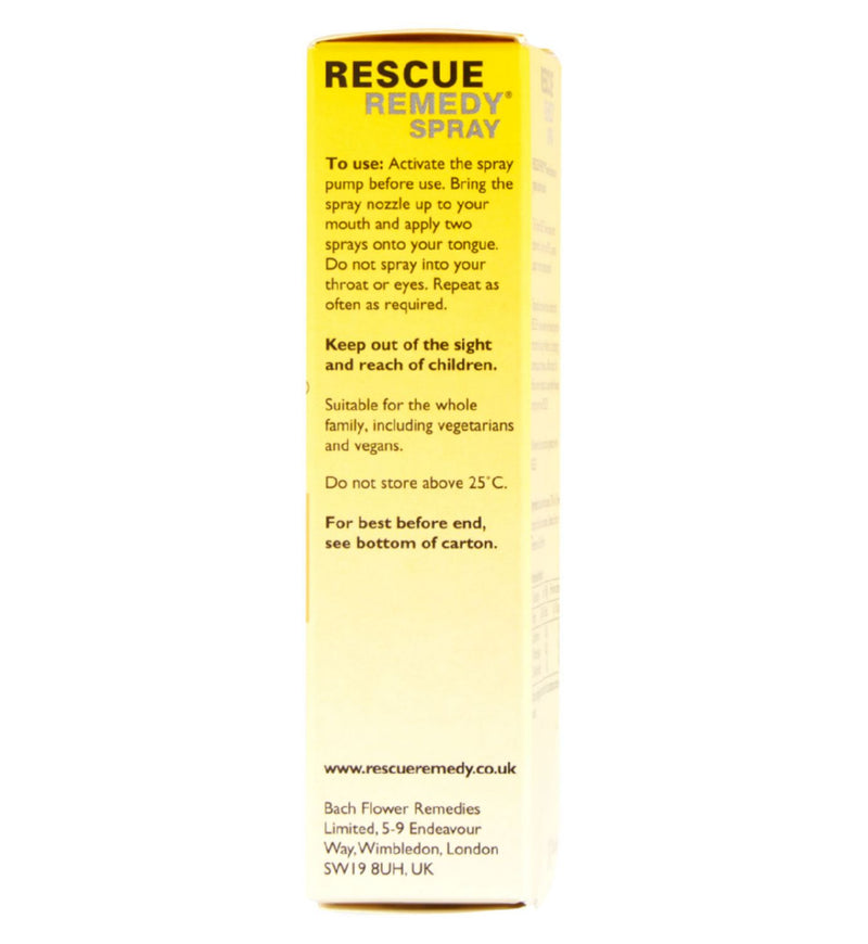 Bach Rescue Remedy flower essence spray 20ml - British product