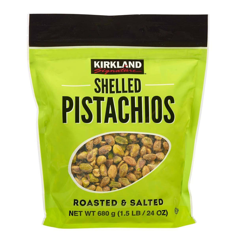 Kirkland Signature Roasted Salted Pistachios 680g, UK version