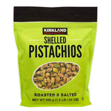 Kirkland Signature Roasted Salted Pistachios 680g, UK version