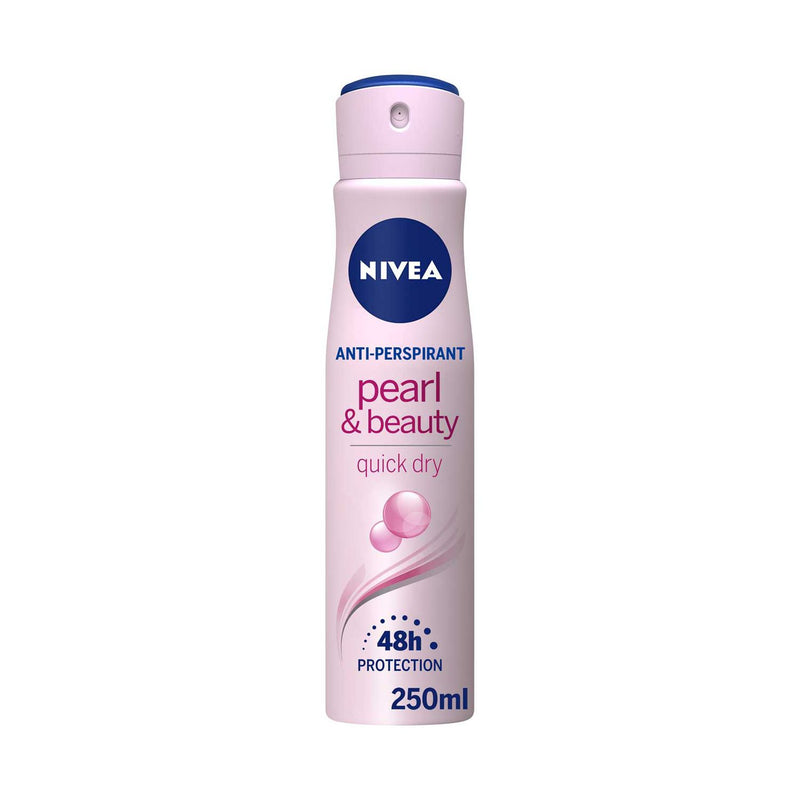 NIVEA Anti-Perspirant Deodorant Spray Pearl & Beauty 250ml (British brand)