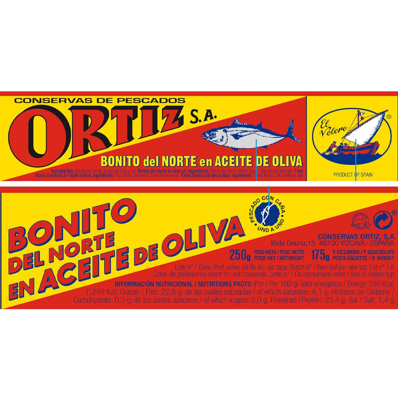 Brindisa Spanish Bonito Tuna Fillets in Olive Oil 4 x 250g - British product