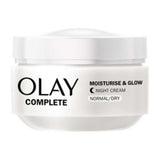 Olay Complete Moisturise & Glow Night Cream Skincare 50ml