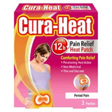 Cura-Heat Period Pain Patches 3 pack - British product