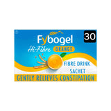 Fybogel Hi-Fibre Orange constipation relief drink 30 sachets, imported from the UK