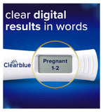 Clearblue Digital Pregnancy Test with Weeks Indicator 2 tests - British product