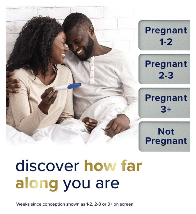 Clearblue Digital Pregnancy Test with Weeks Indicator 2 tests - British product