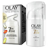 Olay Total Effects anti-ageing moisturiser with SPF 15 100ml, imported from the UK