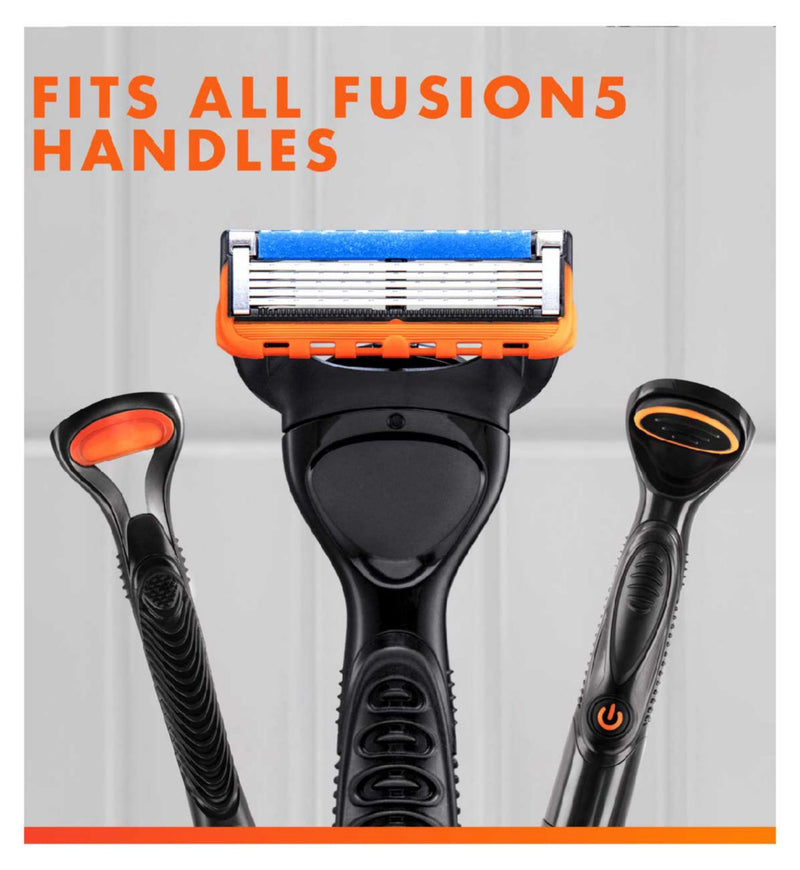 Gillette Fusion5 blade refills 4-pack, imported from the UK