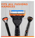 Gillette Fusion5 blade refills 4-pack, imported from the UK
