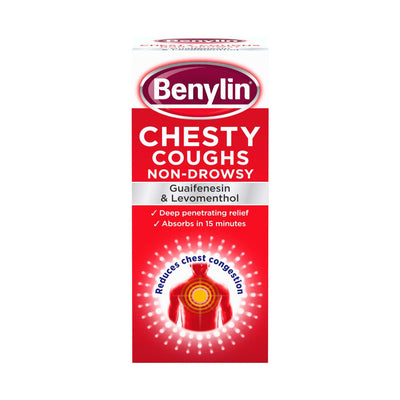 Boots Benylin Chesty Coughs Non Drowsy Cough Syrup 150ml- Buy online at McGrocer