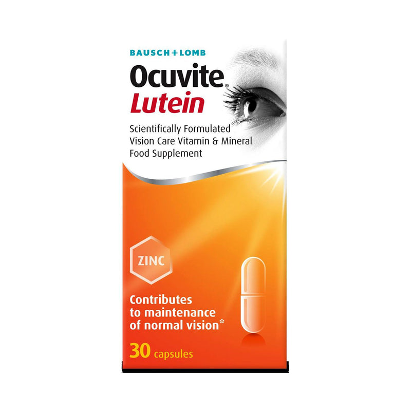 Bausch and Lomb Ocuvite Lutein Eye Care Supplement 30 Capsules - British product