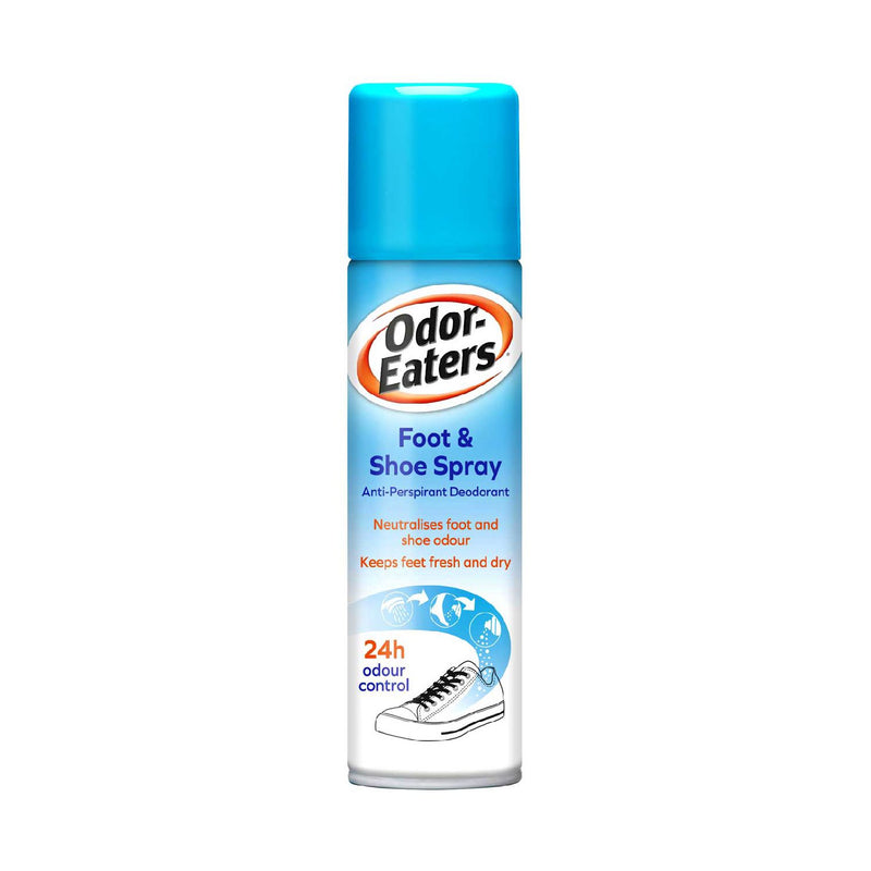 Odor-Eaters foot and shoe spray, imported from the UK