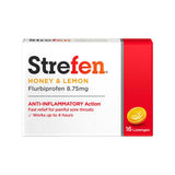 Strefen Honey and Lemon lozenges 16 count, UK version