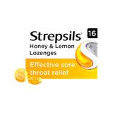 Strepsils honey lemon lozenges 16 pack (British brand)