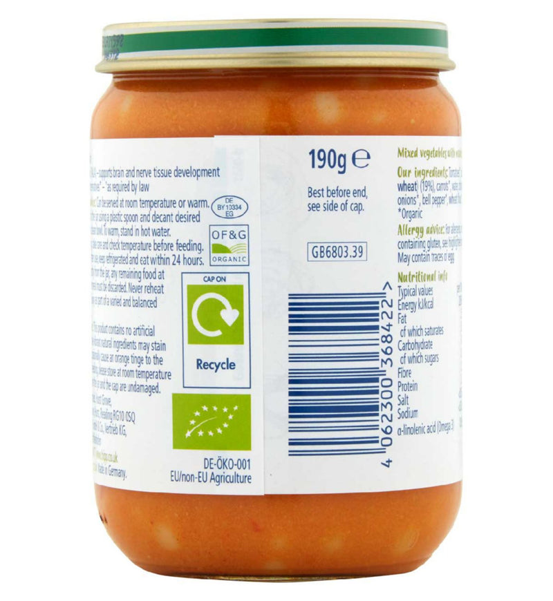 HiPP Organic baby food Veg & Chicken Noodles 190g, UK version