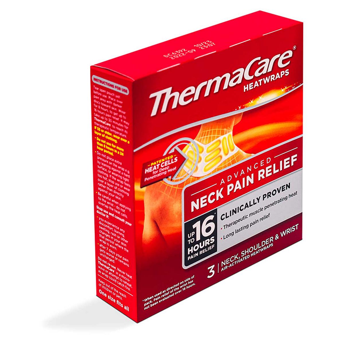 Thermacare Heat Wraps for Neck, Shoulder and Wrist - 3 Heatwraps GOODS Boots