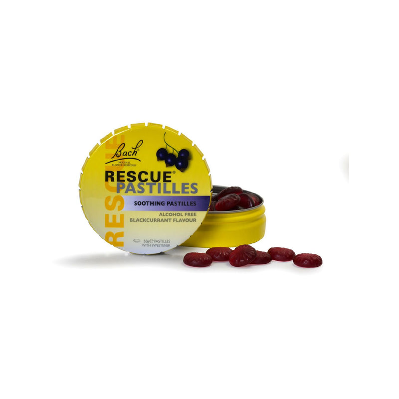 Bach Rescue Remedy blackcurrant pastilles 50g - British product