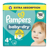 Boots Pampers Baby-Dry Size 4+ Nappies Essential Pack 41 Count- Buy online at McGrocer