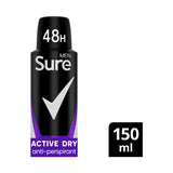 Sure Men Active Dry Antiperspirant Deodorant Spray 150 ml