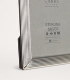 Carrs Silver sterling silver fluted photo frame 6x4 inches - British product