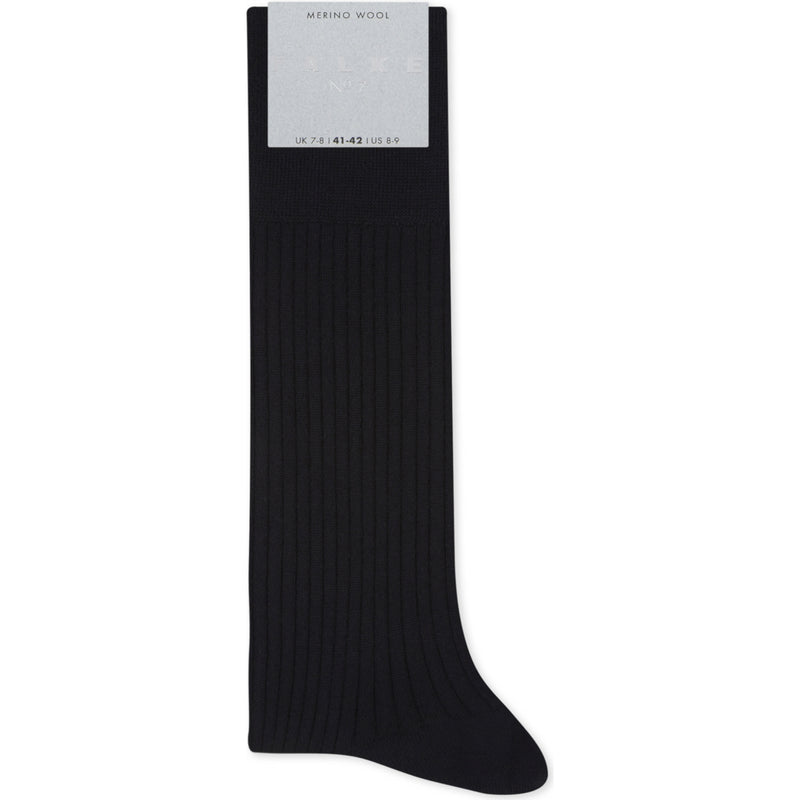 Falke No7 ribbed virgin wool socks, warm and durable, UK version