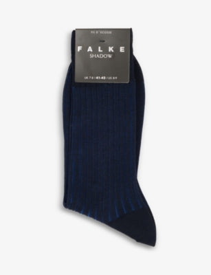 Falke Shadow Striped Cotton-Blend Socks