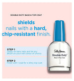 Sally Hansen Double Duty nail strengthener base and top coat, imported from the UK