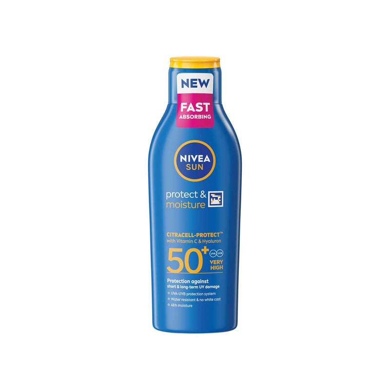 NIVEA Sun Cream Lotion SPF 50+ 200ml, imported from the UK