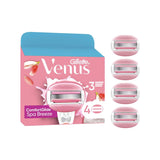 Boots Gillette Venus ComfortGlide Spa Breeze 3 Blade Razor Blades X4- Buy online at McGrocer