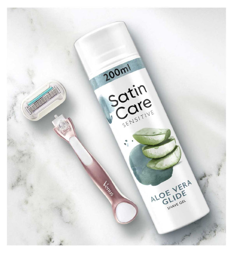 Venus shaving gel sensitive skin aloe vera 200ml, imported from the UK
