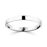 Costco UK Classic Flat Court Platinum Wedding Ring 2.5mm- Buy online at McGrocer