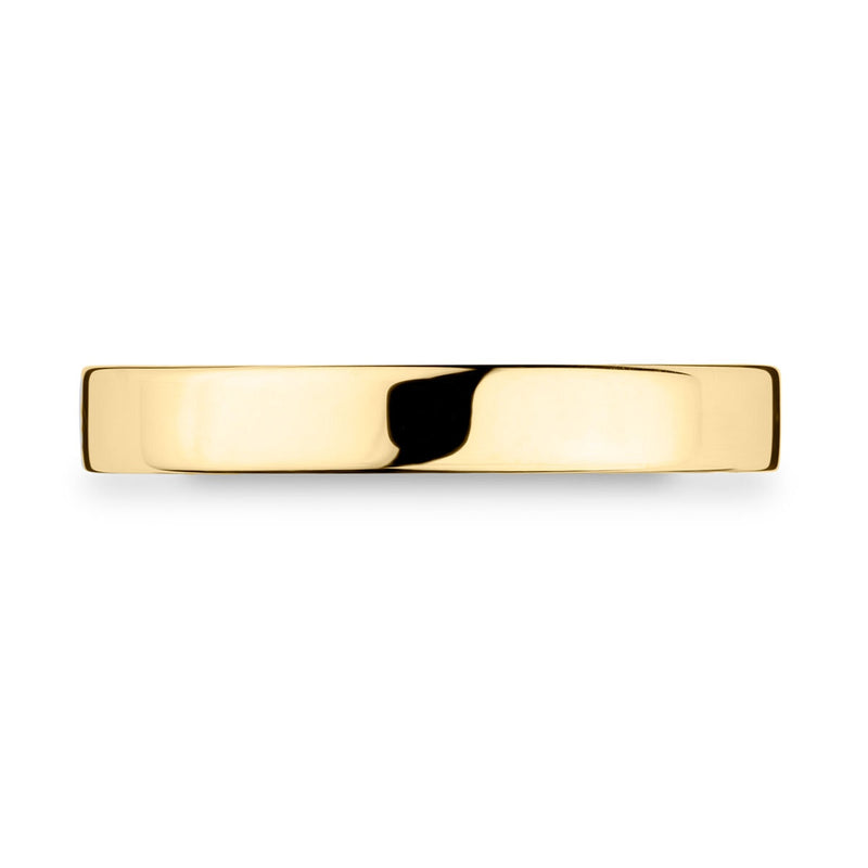 Costco 18ct yellow gold flat court wedding ring 3.0mm - British product